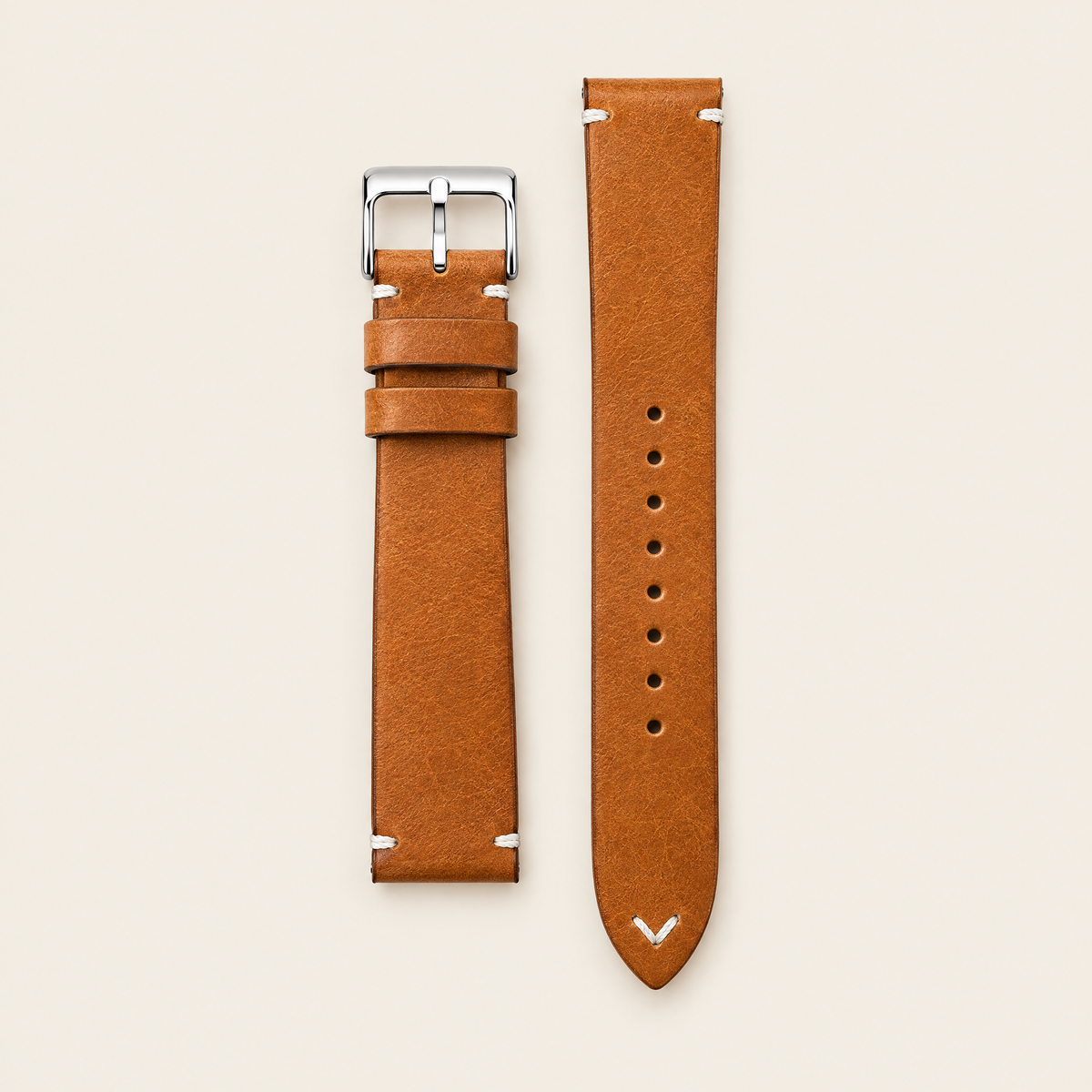 The Wax Leather Strap — Tan