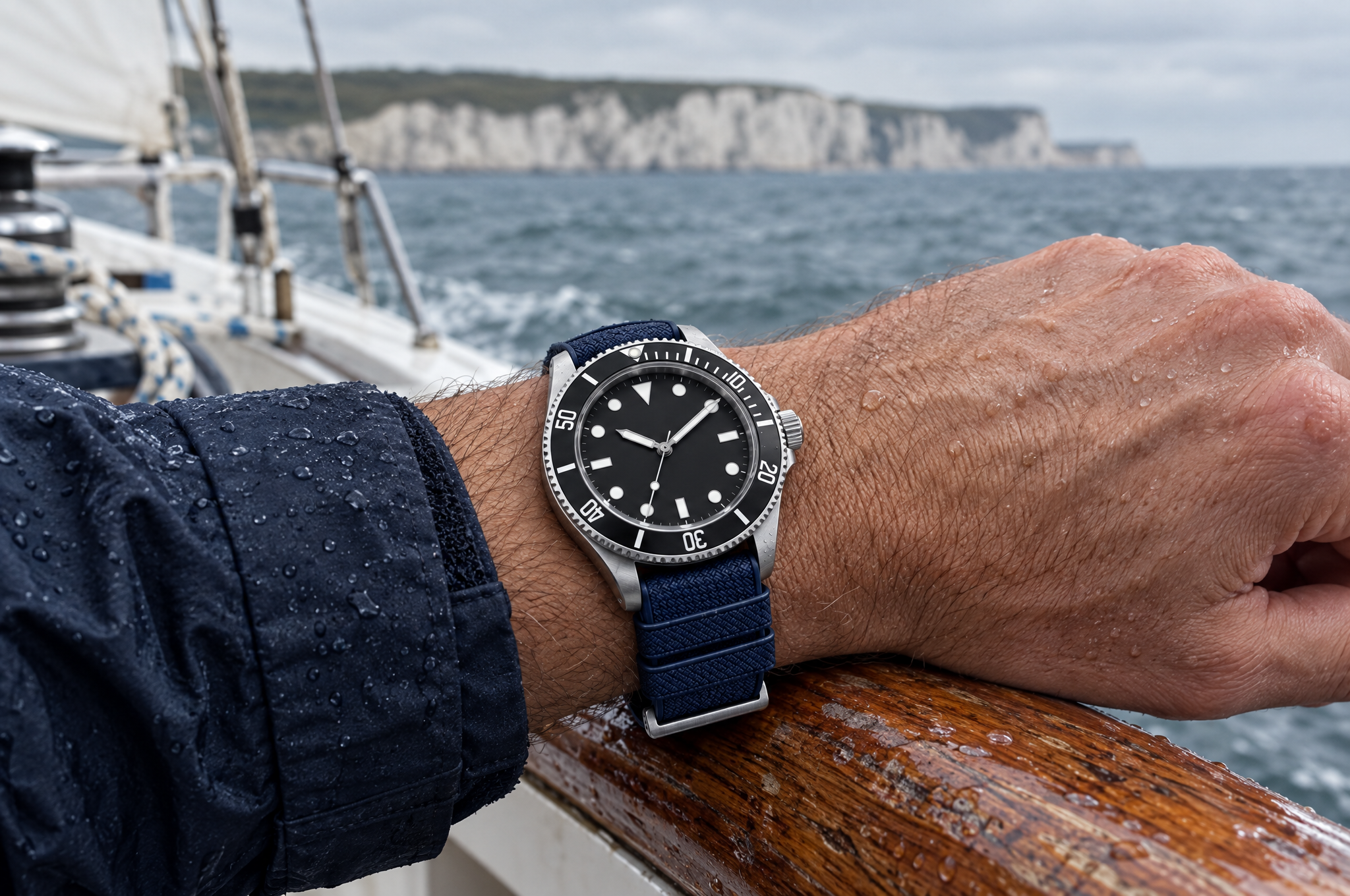 FKM dive strap by the sea